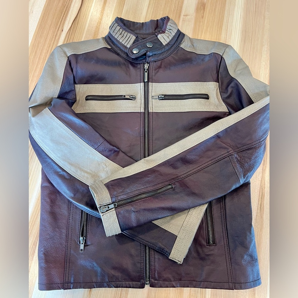 Joe’s Jeans / Vintage Leather Moto Jkt / Medium - Picture 6 of 11